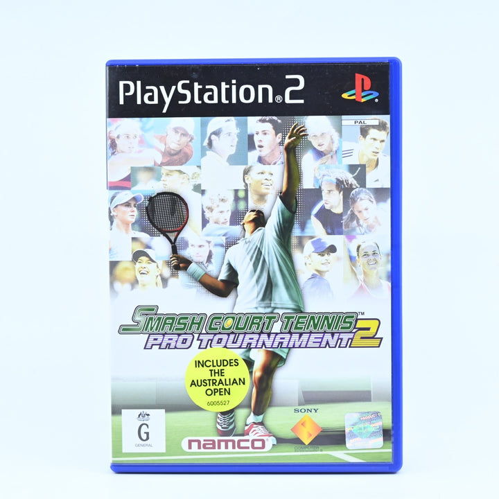 Smash Court Tennis Pro Tournament 2 - Sony Playstation 2 / PS2 Game + Manual