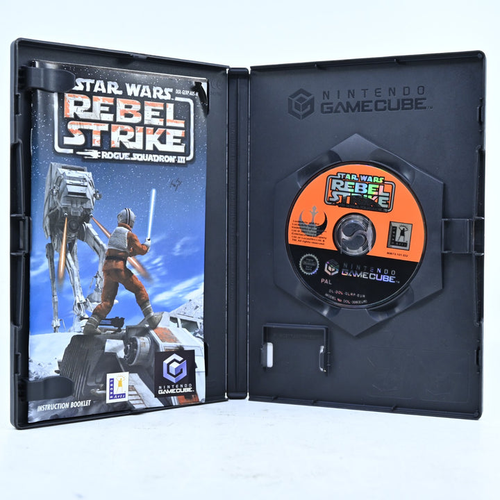 Star Wars Rogue Squadron III: Rebel Strike - Nintendo Gamecube Game + Manual