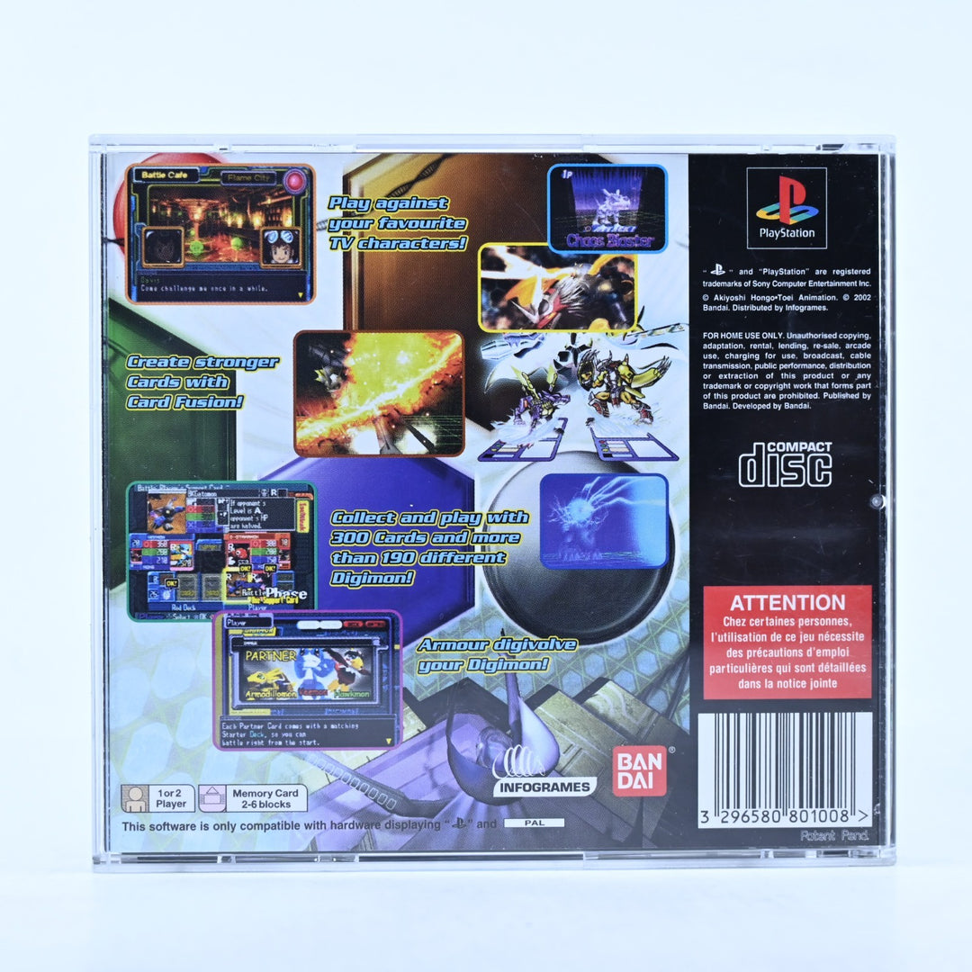 Digimon Digital Card Battle - Sony Playstation 1 / PS1 Game + Manual - PAL