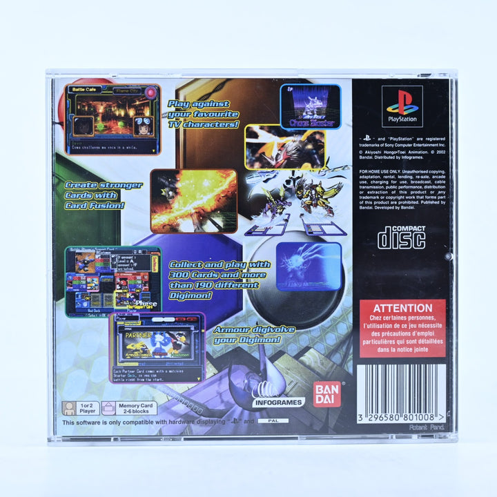 Digimon Digital Card Battle - Sony Playstation 1 / PS1 Game + Manual - PAL