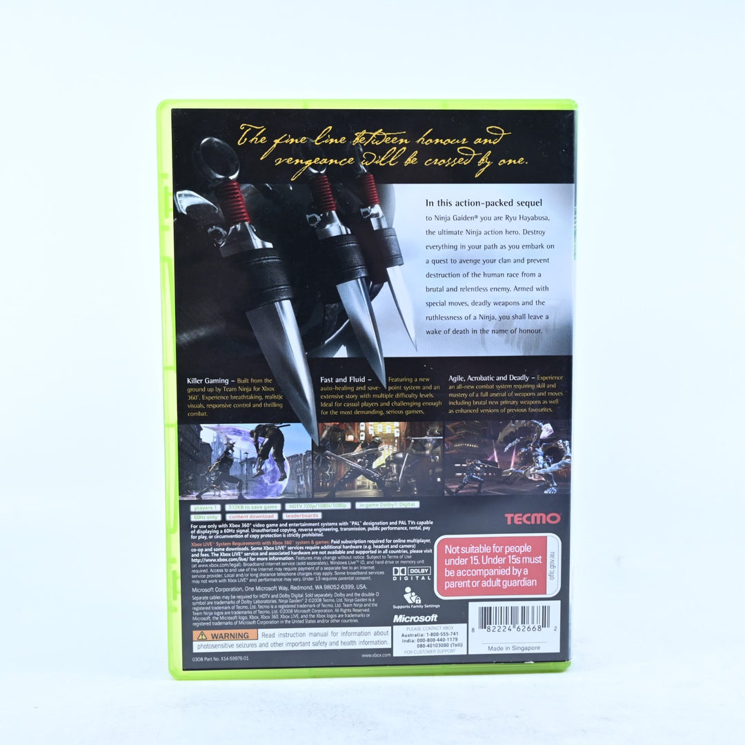 Ninja Gaiden II - Xbox 360 Game + Manual - PAL - MINT DISC!