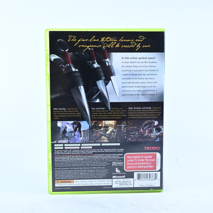 Ninja Gaiden II - Xbox 360 Game + Manual - PAL - MINT DISC!