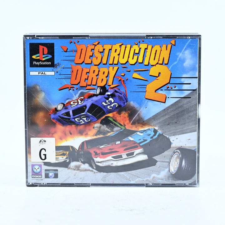 Destruction Derby 2 - Sony Playstation 1 / PS1 Game + Manual - PAL - MINT DISC!