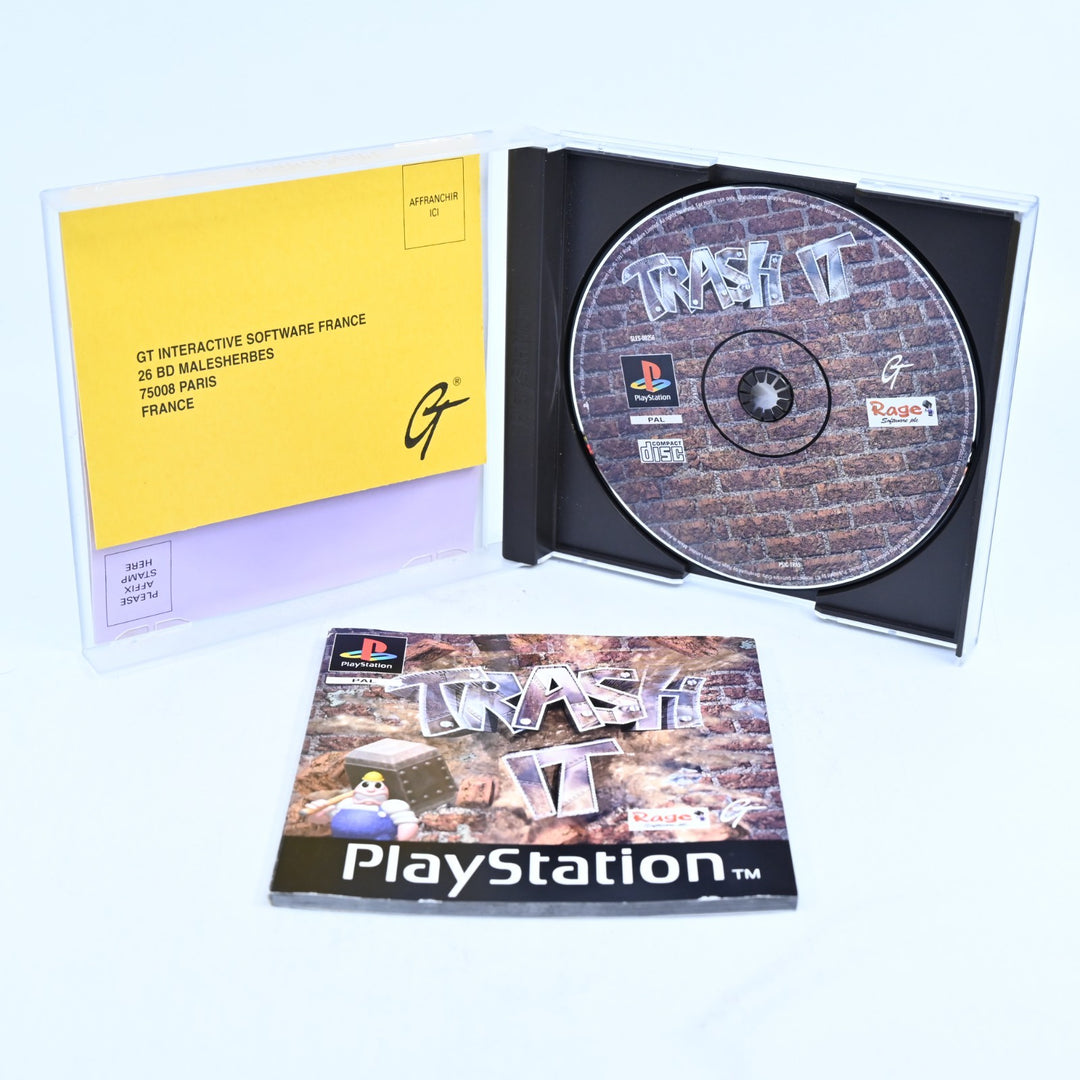 Trash It - Sony Playstation 1 / PS1 Game + Manual - PAL - MINT DISC!