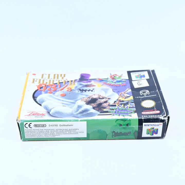 Clay Fighter 63 ⅓ - N64 / Nintendo 64 Boxed Game - PAL - Clay Fighter 63 1/3