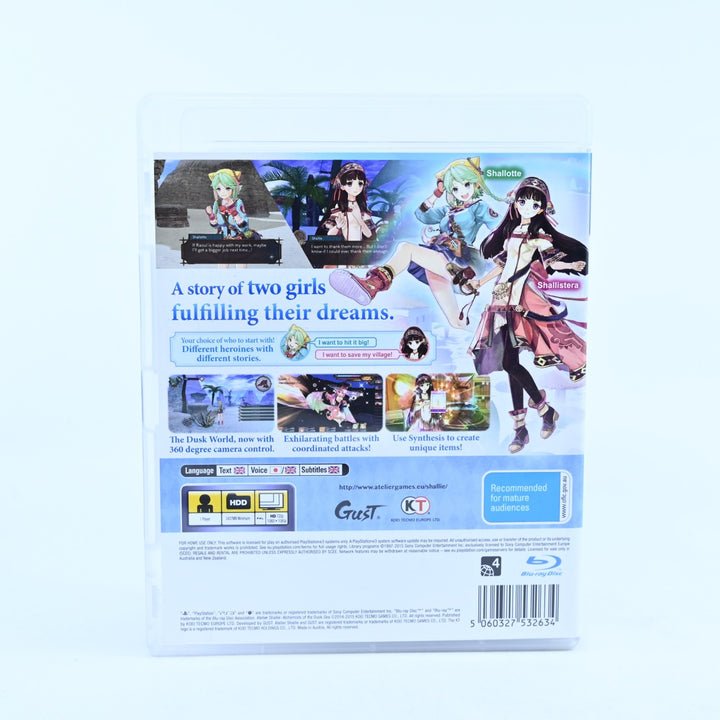 Atelier Shallie: Alchemists of the Dusk Sea - Playstation 3 / PS3 Game + Manual