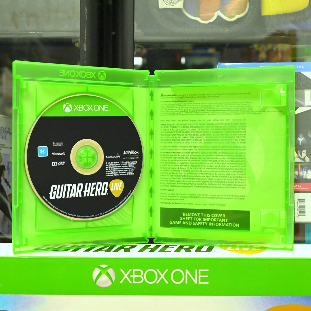 Guitar Hero Live - Xbox One Game Boxed + Guitar Dongle - PAL - FREE POST!