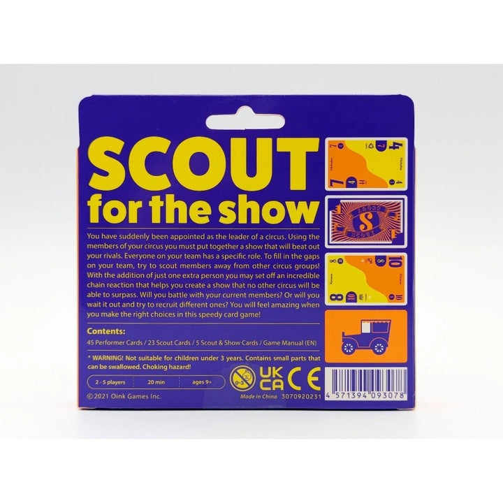Oink Games: Scout (Hangsell) - Card Game - Table Top Game