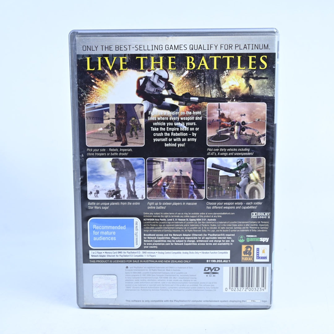 Star Wars Battlefront - PS2 Game - No Manual - PAL - MINT DISC!