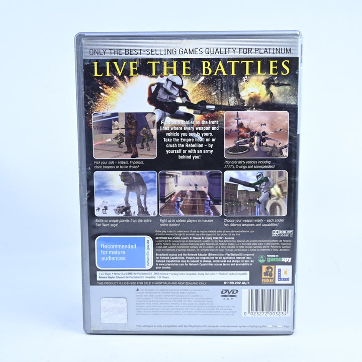 Star Wars Battlefront - PS2 Game - No Manual - PAL - MINT DISC!