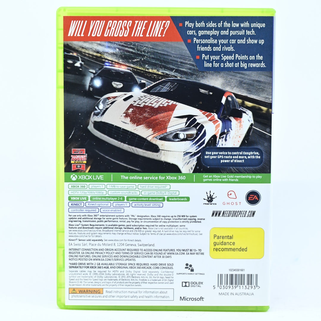 Need for Speed: Rivals - Xbox 360 Game + Manual - PAL - MINT DISC!