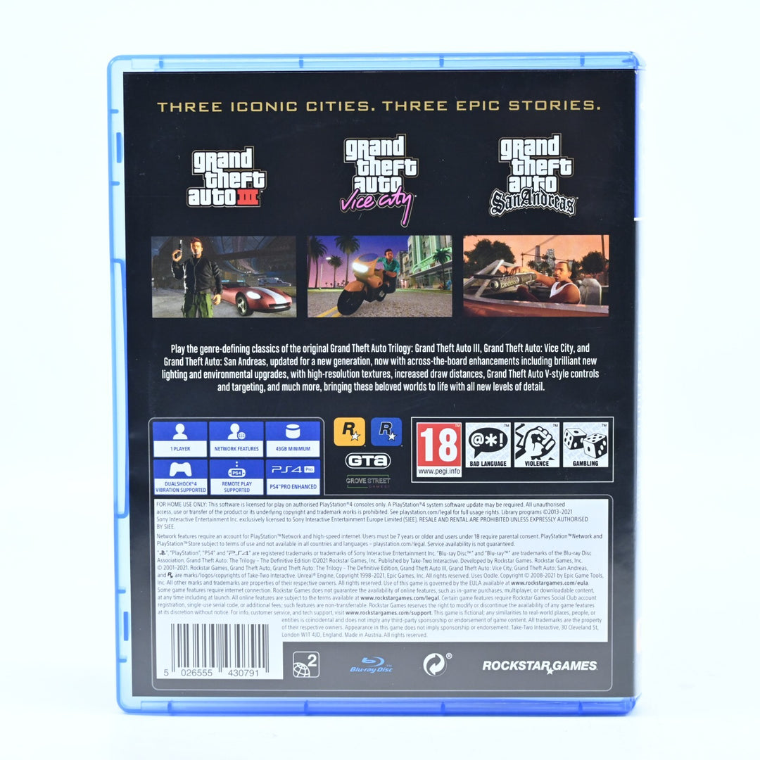 Grand Theft Auto The Trilogy The Definitive Edition Sony Playstation 4/ PS4 Game
