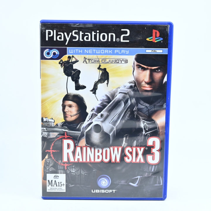 Rainbow Six 3 - Sony Playstation 2 / PS2 Game + Manual - PAL - MINT DISC!