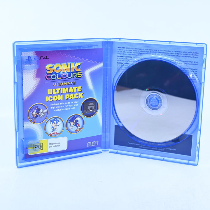 Sonic Colours Ultimate - Sony Playstation 4 / PS4 Game + Keyring - MINT DISC!