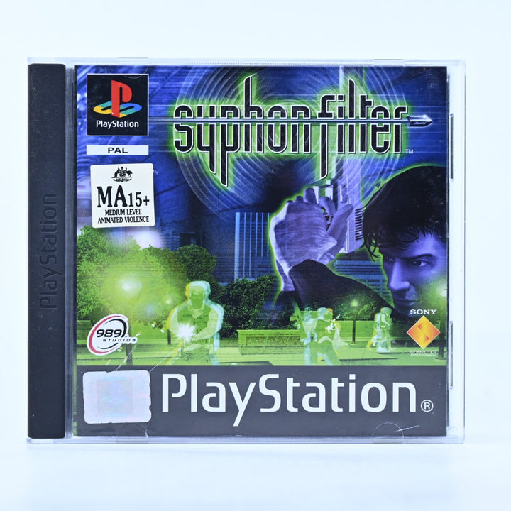 Syphon Filter - Sony Playstation 1 / PS1 Game + Manual - PAL