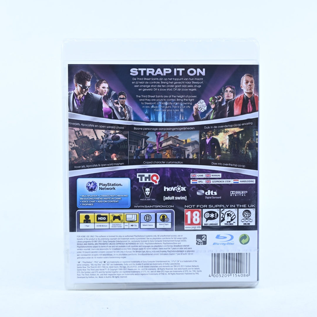 Saints Row The Third - Sony Playstation 3 / PS3 Game + Manual - SEALED!