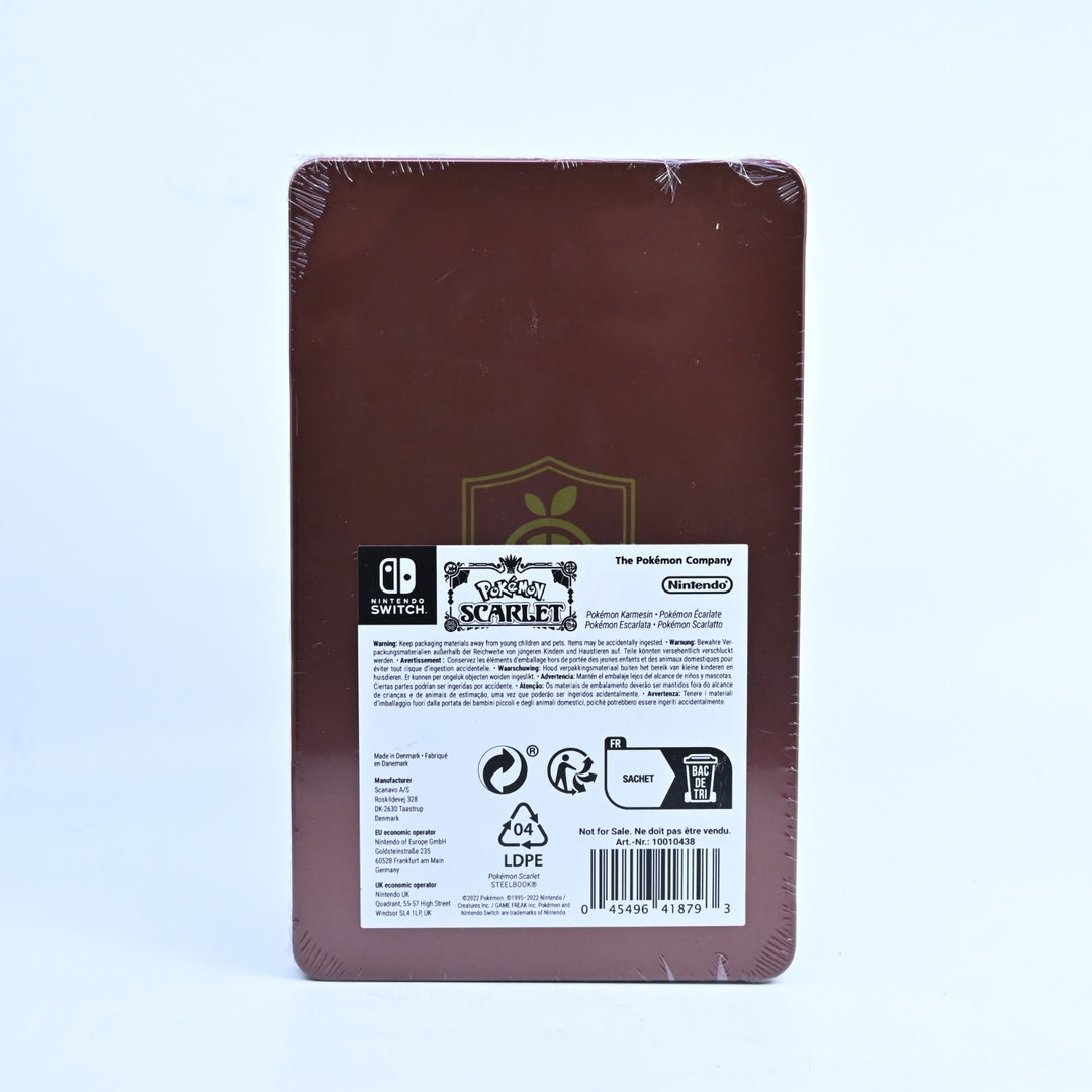 SEALED! - Pokemon Scarlet - Steelbook - Nintendo Switch Accessory - FREE POST!