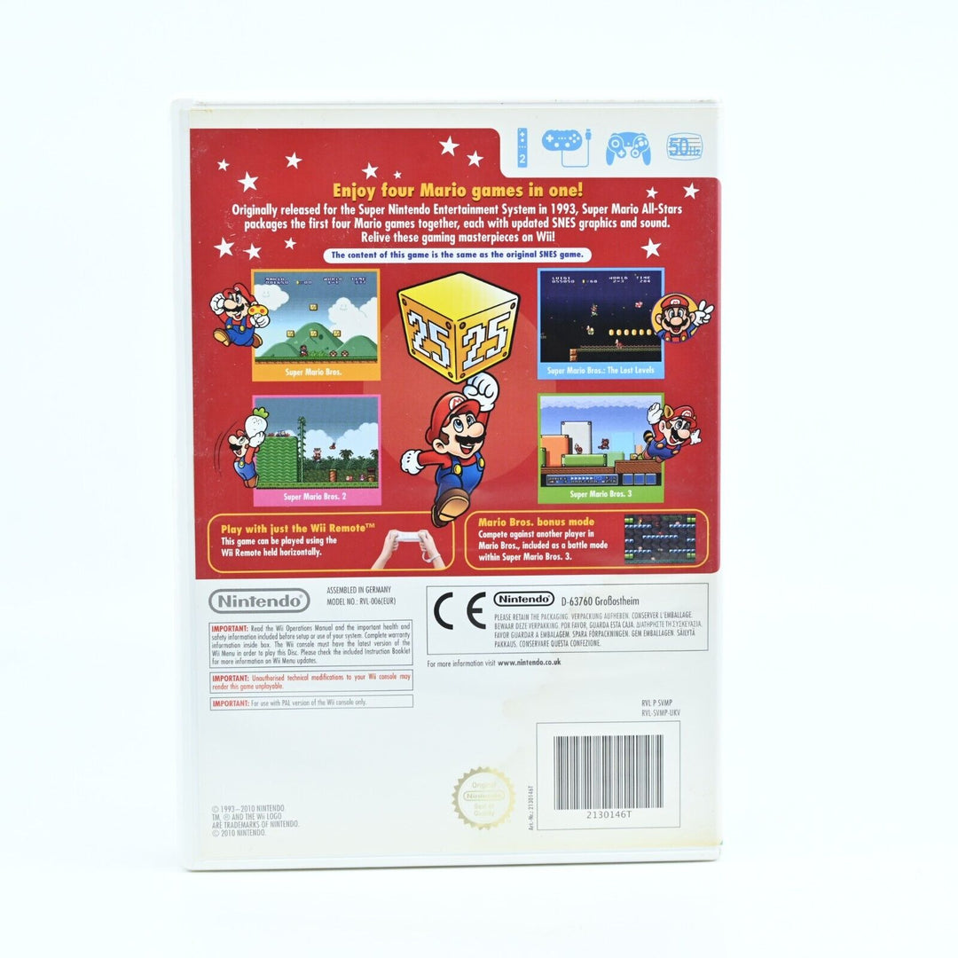 Super Mario All Stars 25th Anniversary Edition - Nintendo Wii Game + Manual