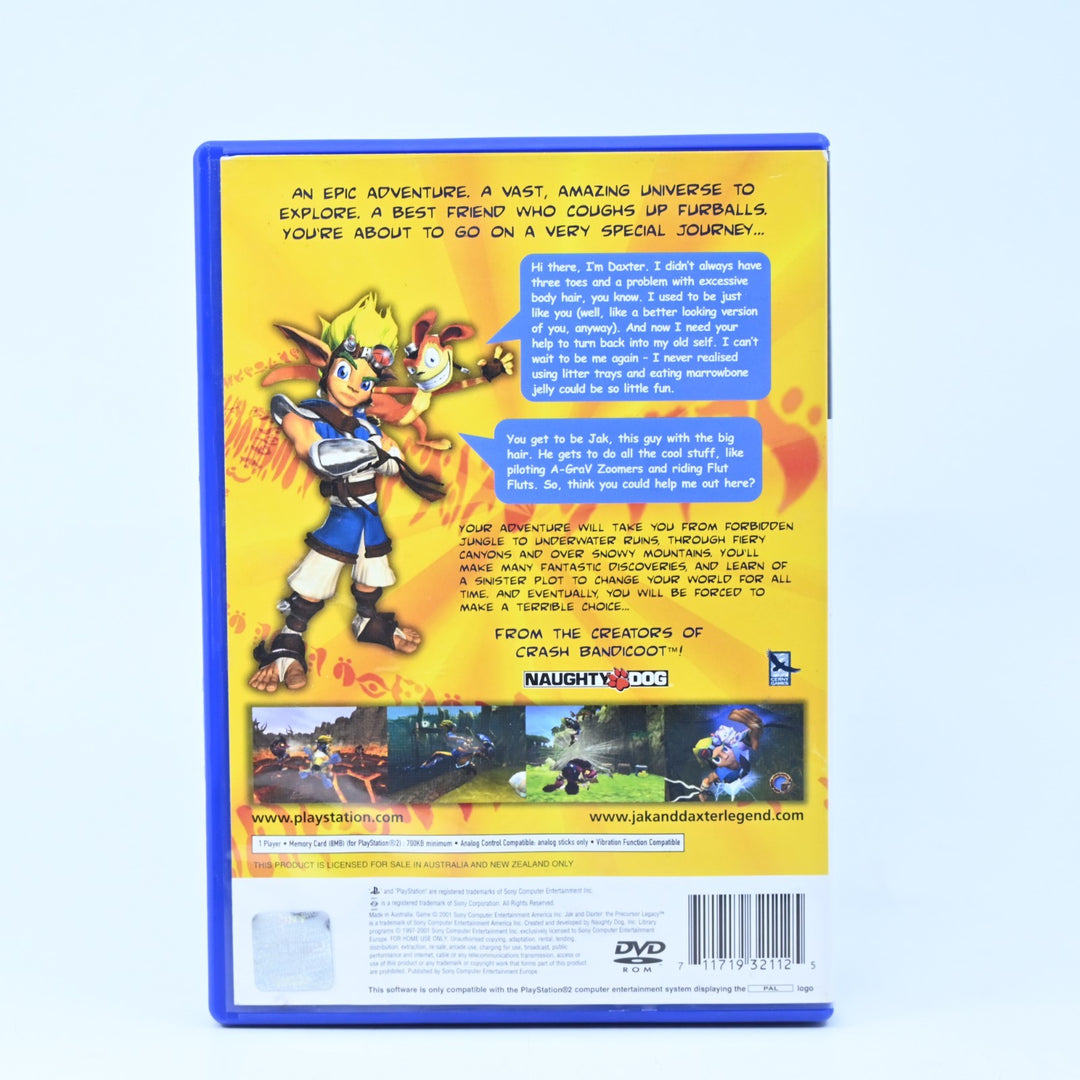 Jak and Daxter: Precursor Legacy - Sony Playstation 2 / PS2 Game - No Manual