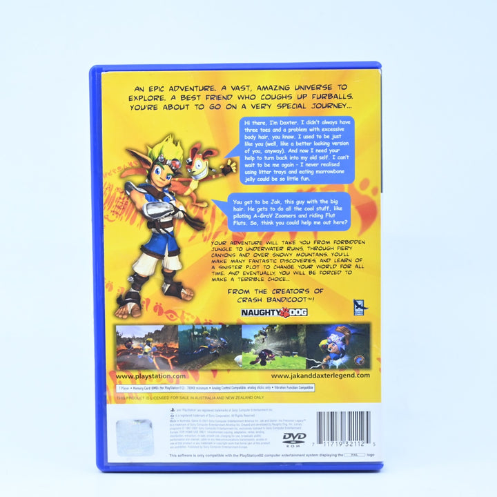 Jak and Daxter: Precursor Legacy - Sony Playstation 2 / PS2 Game - No Manual