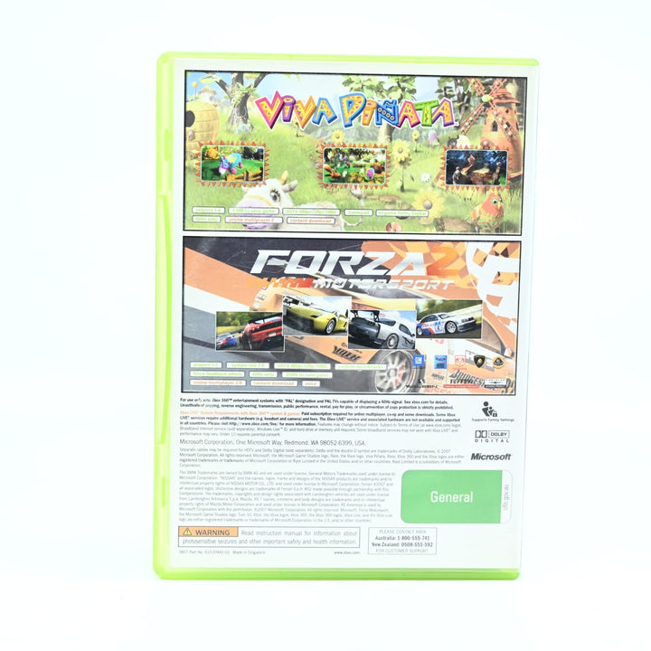 Viva Pinata &amp; Forza Motorsport 2 - Xbox 360 Game + Manual - PAL - MINT DISC