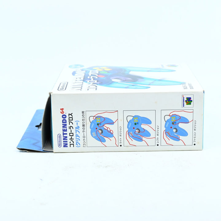 N64 Clear Blue Controller Japanese NUS-005 Boxed - N64 / Nintendo 64 Accessory