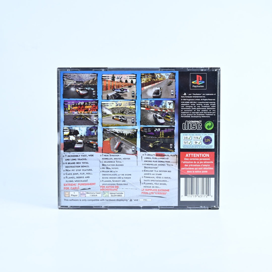 Destruction Derby 2 - Sony Playstation 1 / PS1 Game + Manual - PAL - MINT DISC!