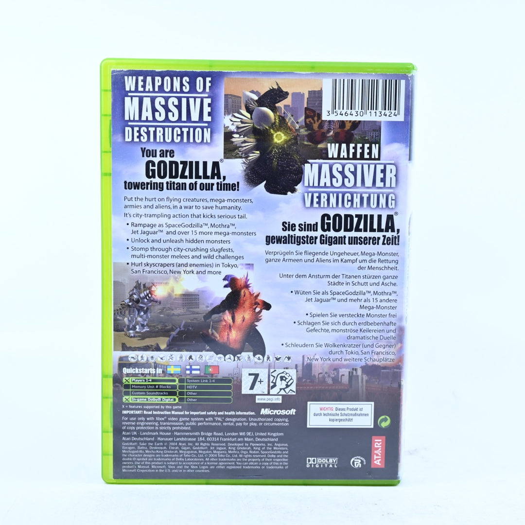 Godzilla: Save the Earth - Original Xbox Game + Manual - PAL