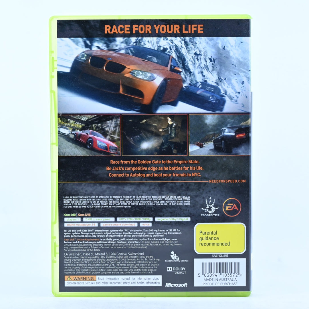 Need for Speed: The Run - Xbox 360 Game + Manual - PAL - MINT DISC!