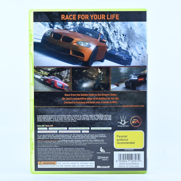Need for Speed: The Run - Xbox 360 Game + Manual - PAL - MINT DISC!
