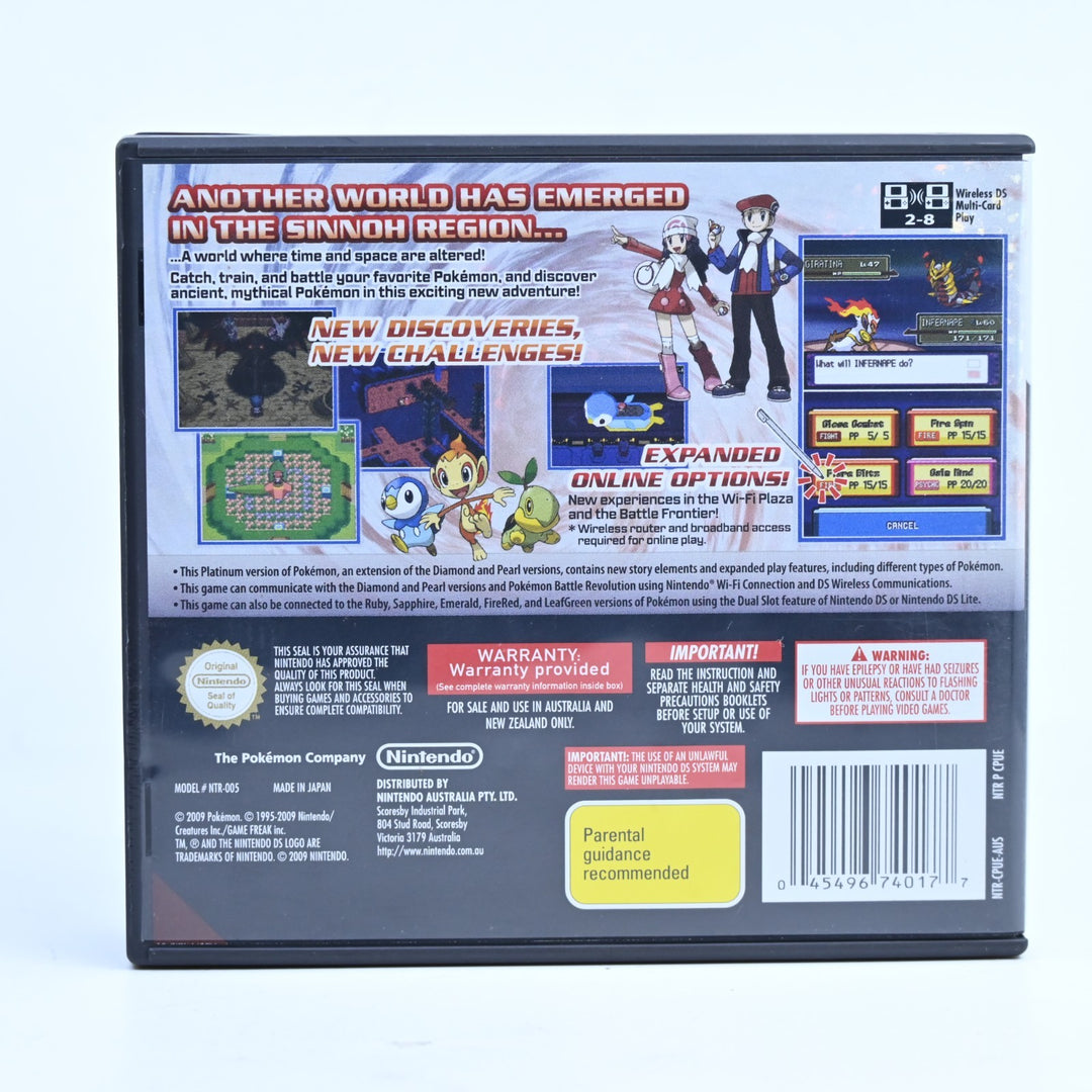 Pokemon Platinum - Nintendo DS Game - AUS PAL + Manual - FREE POST!