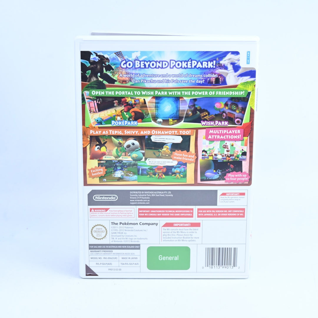 LIKE NEW! PokePark 2: Wonders Beyond - Nintendo Wii Game + Manual - MINT DISC!