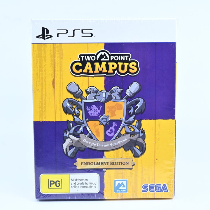 SEALED! Two Point Campus - Enrolment Edition - Sony Playstation 5 / PS5 Game