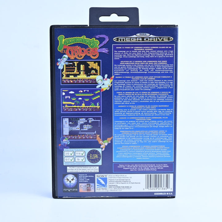 AS NEW! Lemmings 2: The Tribes - Sega Mega Drive Game + Manual - PAL