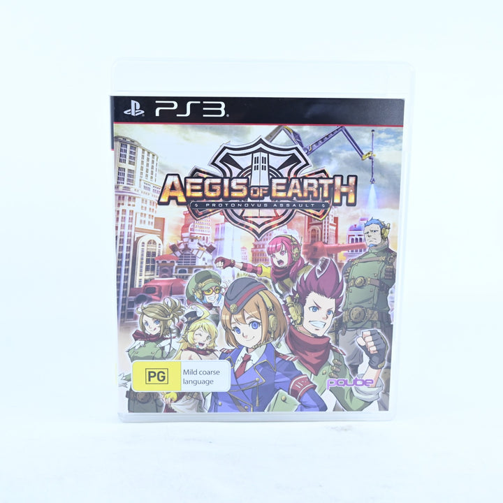 Aegis of Earth: Protonovus Assault - Sony Playstation 3 / PS3 Game + Manual