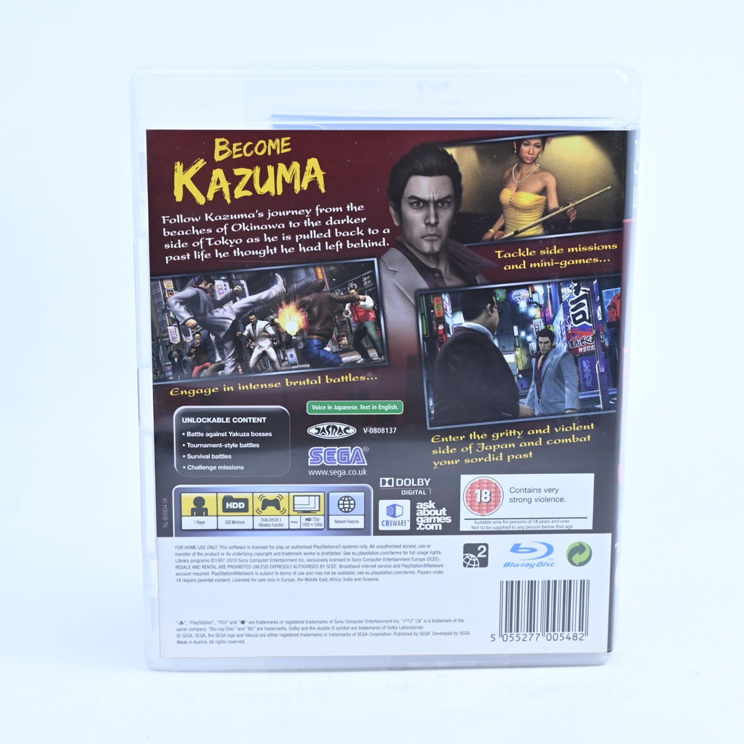Yakuza 3 - Sony Playstation 3 / PS3 Game - No Manual - MINT DISC!