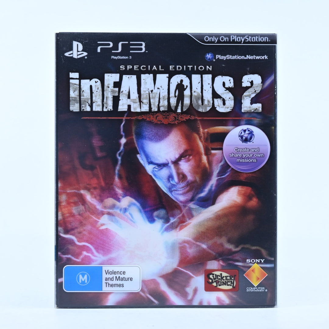 Infamous 2 - Special Edition (Lenticular Cover) - PS3 Game + Manual