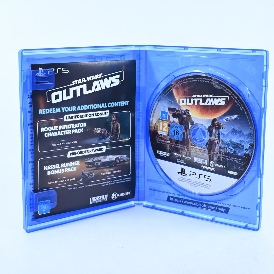 Star Wars Outlaws Limited Edition - PS5 Game - MINT DISC - CODE UNUSED!