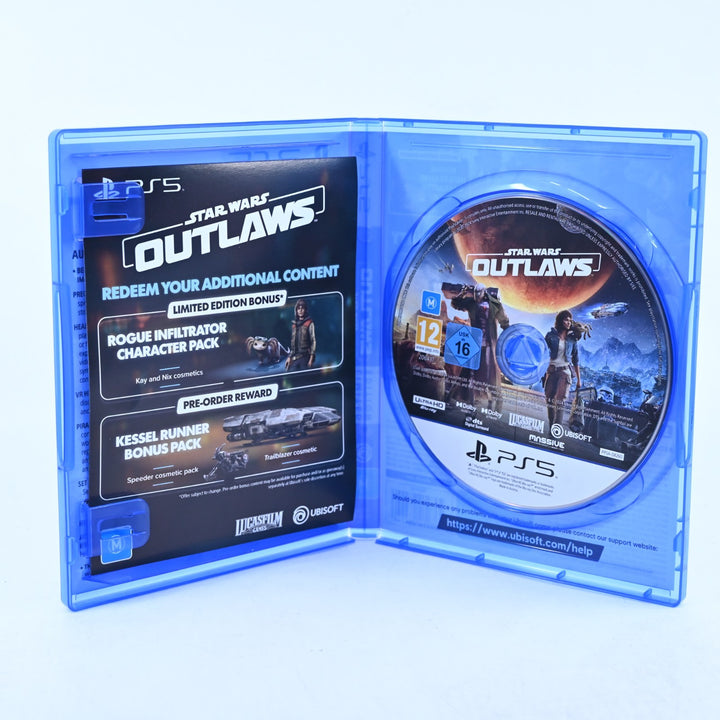 Star Wars Outlaws Limited Edition - PS5 Game - MINT DISC - CODE UNUSED!