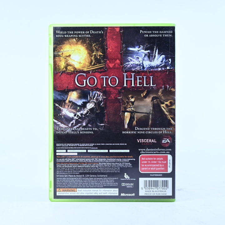 Dante’s Inferno - Xbox 360 Game + Manual - PAL - MINT DISC!