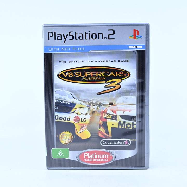 V8 Supercars Australia 3 - Sony Playstation 2 / PS2 Game + Manual - PAL