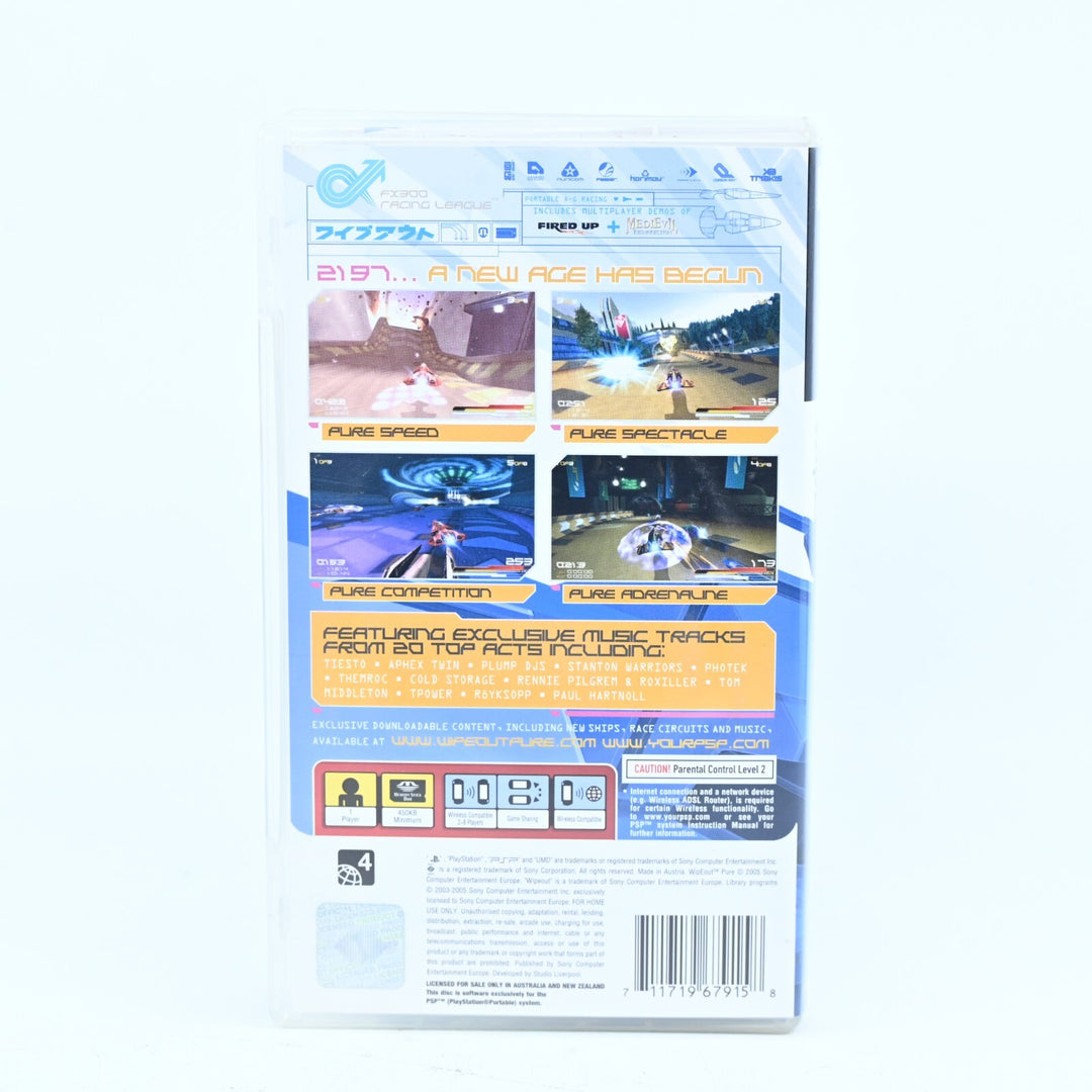Wipeout Pure - Sony PSP Game + Manual - FREE POST!