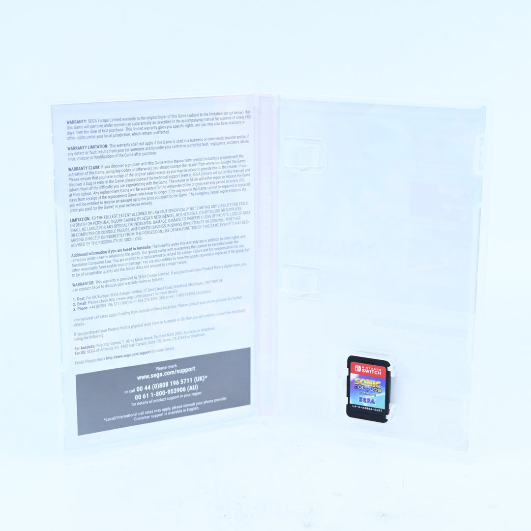 Sonic Colours Ultimate - Nintendo Switch Game - FREE POST!