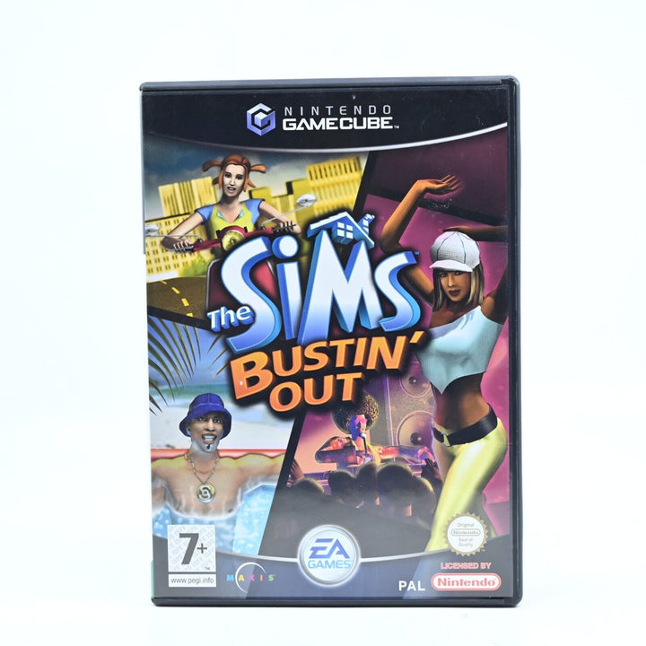 The Sims Bustin' Out - Nintendo Gamecube Game + Manual - PAL - FREE POST!