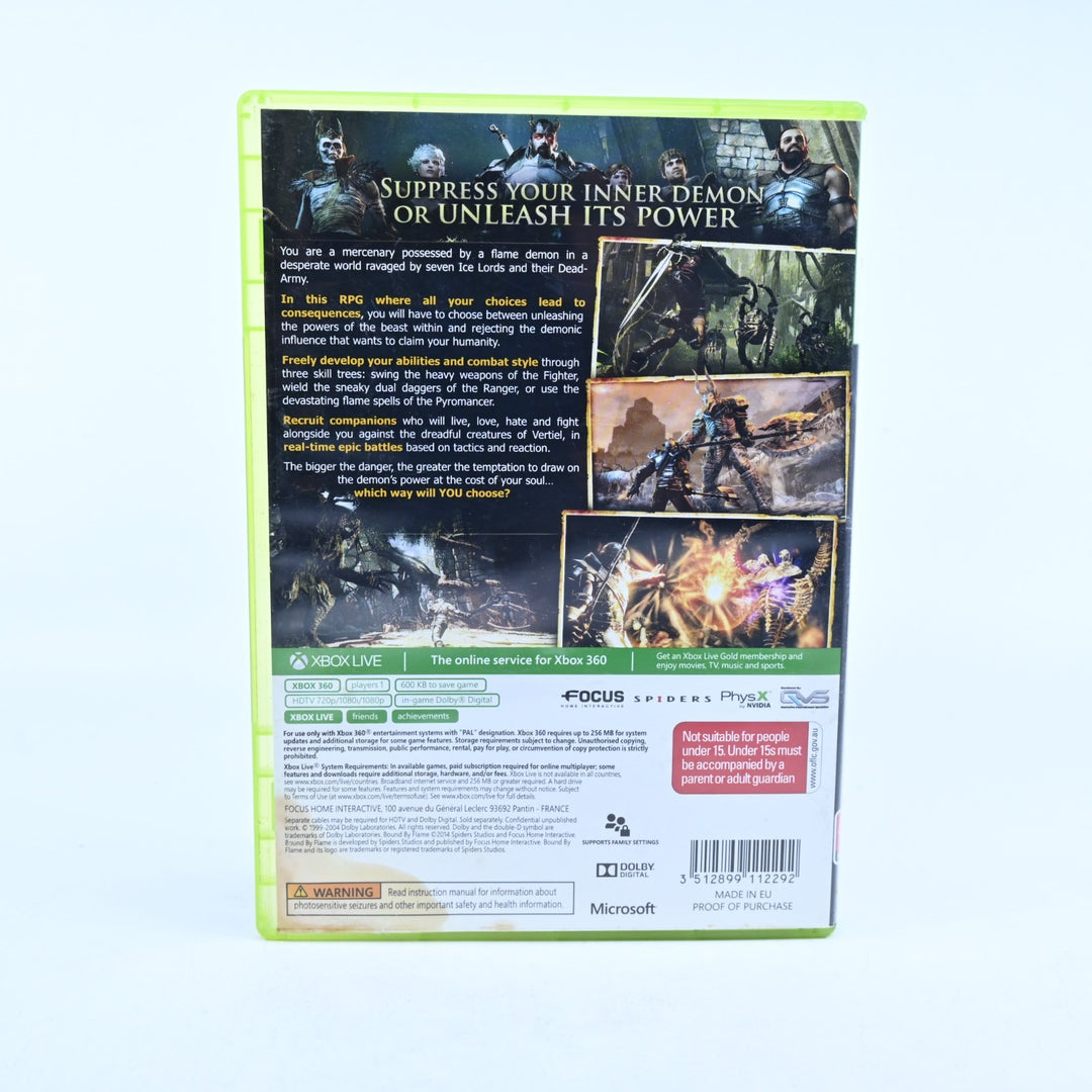 Bound By Flame - Xbox 360 Game + Manual - PAL - MINT DISC!