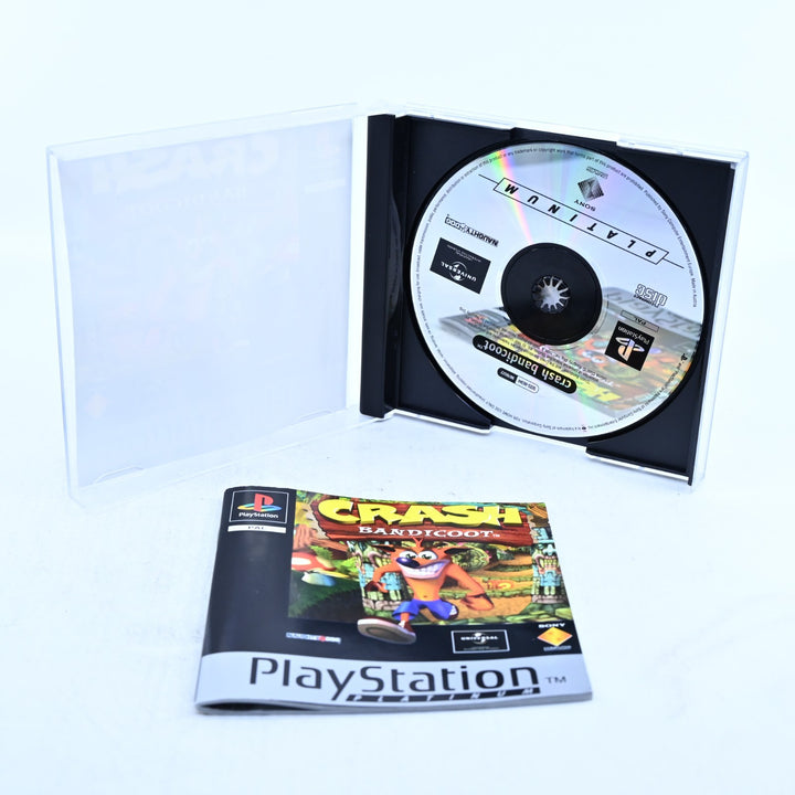 Crash Bandicoot - Sony Playstation 1 / PS1 Game + Manual - PAL - MINT DISC!