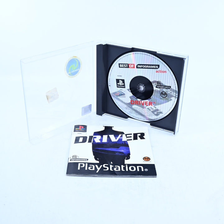 Driver - Sony Playstation 1 / PS1 Game + Manual - PAL - MINT DISC!