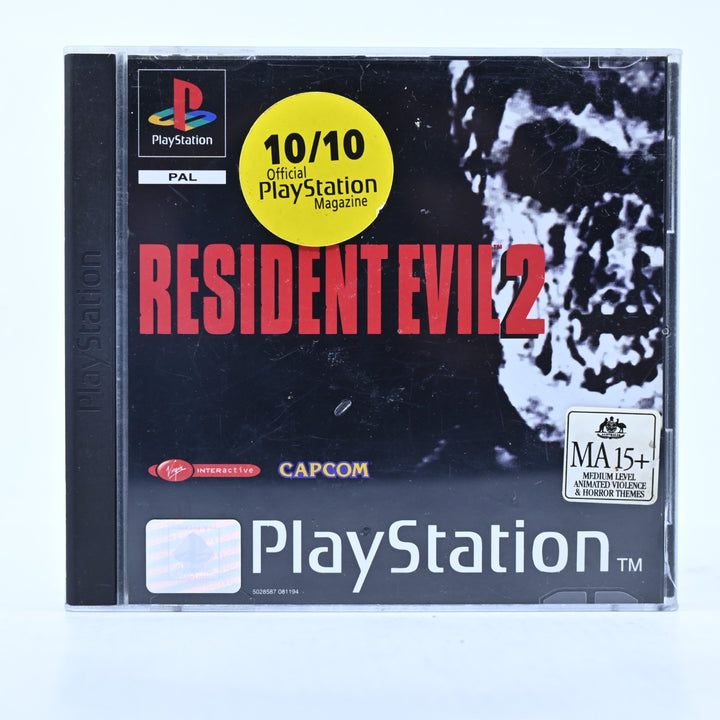 Resident Evil 2 - Sony Playstation 1 / PS1 Game + Manual - PAL - MINT DISC!