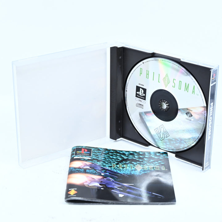 LIKE NEW! Philosoma - Sony Playstation 1 / PS1 Game + Manual - PAL - MINT DISC!