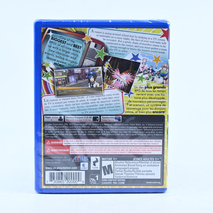 SEALED! Persona 4 Golden - Sony PS Vita Game - FREE POST!